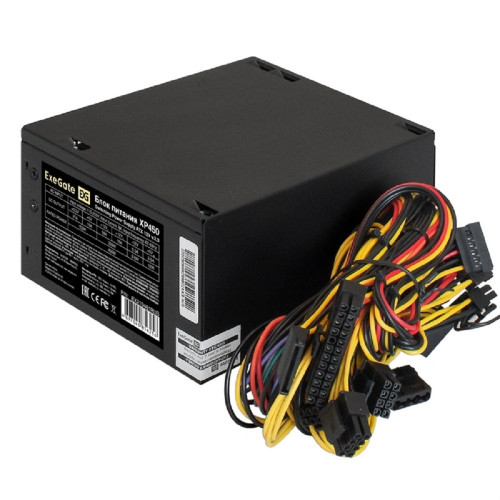 Блок питания Exegate EX219461RUS Блок питания 450W ATX-XP450 OEM, black, 12cm fan, 24+4pin, (6+2)pin PCI-E, 3*SATA, 1*FDD, 2*IDE