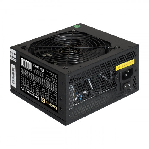 Блок питания Exegate EX219463RUS  251775 Блок питания 500W ATX-XP500 OEM, black, 12cm fan, 24+4pin, (6+2)pin PCI-E, 3*SATA, 1*FDD, 2*IDE