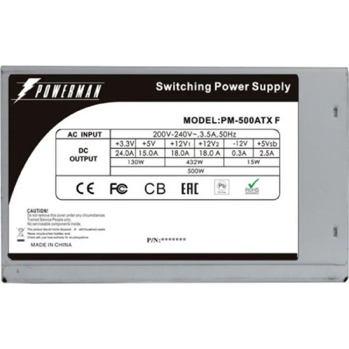 Блок питания POWERMAN  PM-500ATX-F  6118741