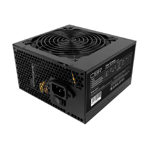 Блок питания CBR ATX 600W 80+ Bronze, DC-DC, APFC, 0.6mm, 24pin, 1*8-pin(4+4P), 2*6+2pin, 6*SATA, 4*IDE, 12cm fan, 1.5м кабель питания, черный PSU-ATX600-12GM BOX