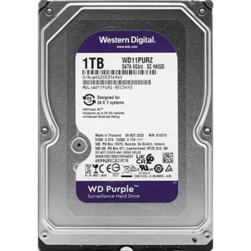 Жесткий диск 1TB WD Purple (WD11PURZ) Serial ATA III, 5400- rpm, 64Mb, 3.5