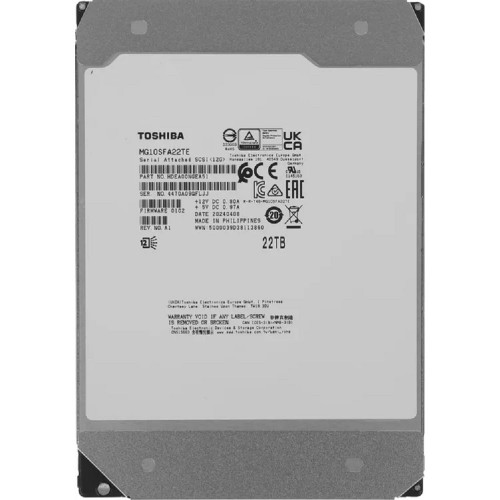 Жесткий диск HDD Toshiba SAS 22Tb 3.5