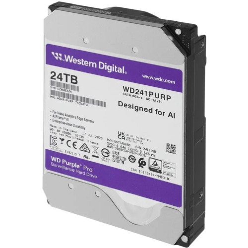 Жесткий диск 24TB WD Purple Pro (WD241PURP) Serial ATA III, 7200- rpm, 512Mb, 3.5