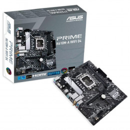 Материнская плата ASUS PRIME H610M-A WIFI D4 (Socket 1700, mATX, 2xDDR4(64GB), VGA/HDMI/DP, 1xPCIe 4.0x16/1xPCIe 3.0, 1xLAN, Wi-Fi, BT, 4xSATA 6Gb/s, 2xM.2, 2xUSB 3.2, 4xUSB 2.0, 2xPS/2)