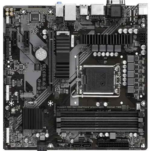 Материнская плата Gigabyte B760M DS3H DDR4 Socket 1700, Intel®B760, 4xDDR4-3200, D-SUB+HDMI+DP+DP, 1xPCI-Ex16, 2xPCI-Ex1, 4xSATA3(RAID 0/1/5/10), 2xM.2, 8Ch Audio, 2,5GbLan, (2+4)xUSB2.0, (3+2)xUSB3.2, (1+0)xUSB3.2