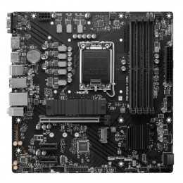 Материнская плата MSI PRO B760M-P DDR4 LGA1700, 4xDDR4 4xSATA3 RAID 2xM.2 HDMI DP mATX RTL