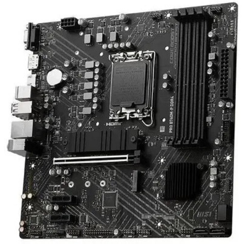 Материнская плата MSI PRO B760M-P DDR4 LGA1700, 4xDDR4 4xSATA3 RAID 2xM.2 HDMI DP mATX RTL