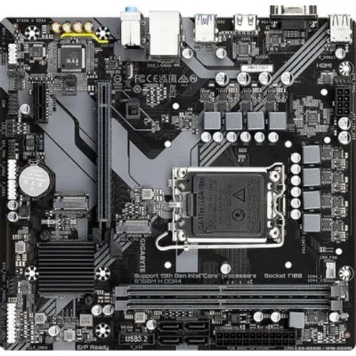 Материнская плата Gigabyte B760M H DDR4 Soc-1700, Intel B760, mATX, Ret