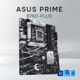 Материнская плата ASUS PRIME B760-PLUS (Socket 1700, ATX, 4xDDR5(192GB), DP/HDMI, 2xPCIe 4.0x16/1xPCIe 4.0, 1xLAN (2.5GbE), 4xSATA 6Gb/s, 3xM.2, 2xUSB 3.2, 4xUSB 2.0, 1xPS/2) 90MB1EF0-M1EAY0