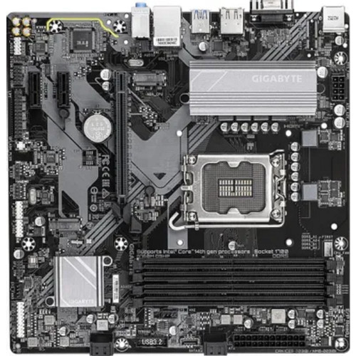 Материнская плата Gigabyte B760M D3HP LGA1700, B760, 4*DDR5, 4*SATA, 2*M.2, 3*USB 3.2, 2*USB 2.0, 1*PCIx16, 2*PCIx1, D-Sub+HDMI+DP, mATX RTL