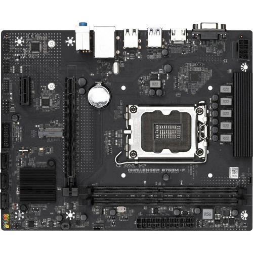 Материнская плата MAXSUN MS-Challenger B760M-F (Socket 1700, mATX, 2*DDR4, VGA/HDMI, 3*SATA3, 1*M.2, 1xPCI-E x16 /1xPCI-E x, 4*USB 2.0, 2*USB 3.2 Gen1 , LAN 1*1G, RTL)