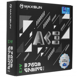 Материнская плата MAXSUN MS-B760M Gaming WIFI ACE (Socket 1700, mATX, 2*DDR5, VGA/HDMI, 3*SATA3, 2*M.2, 1xPCI-E x16 /1xPCI-E x4, 2*USB 2.0, 4*USB 3.2 GEN1, LAN 1*1G,  Bluetooth,  Wi-Fi 802.11ax, RTL)