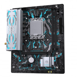 Материнская плата MAXSUN MS-B760M GAMING WIFI GANK V2 (Socket 1700, mATX, 2*DDR5, VGA/HDMI, 3*SATA3, 1*M.2, 1xPCI-E x16 /1xPCI-E x4, 4*USB 2.0, 2*USB 3.2 GEN 2, LAN 1*1G,  Bluetooth,  Wi-Fi 802.11ax, RTL)