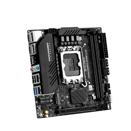 Материнская плата MAXSUN MS-Challenger B760ITX D5 (Socket 1700, mini-ITX, 2*DDR5, 2*HDMI/2*DP, 4*SATA3,  2*M.2, 1xPCI-E x16,  4*USB 2.0,  2 x USB 3.2 Gen1, LAN 1*1G/1*2.5G,  RTL)