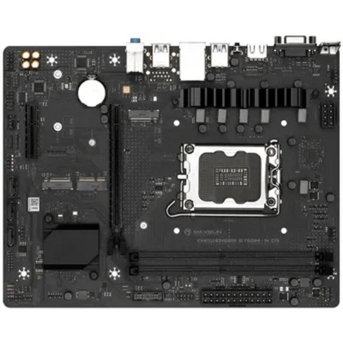 Материнская плата MAXSUN MS-Challenger B760M-N D5 V2 (Socket 1700, mATX, 2*DDR5, VGA/HDMI, 3*SATA3, 2*M.2, 1xPCI-E x16 /1xPCI-E x4, 4*USB 2.0,  2*USB 3.2 Gen1 , LAN 1*1G,  RTL)