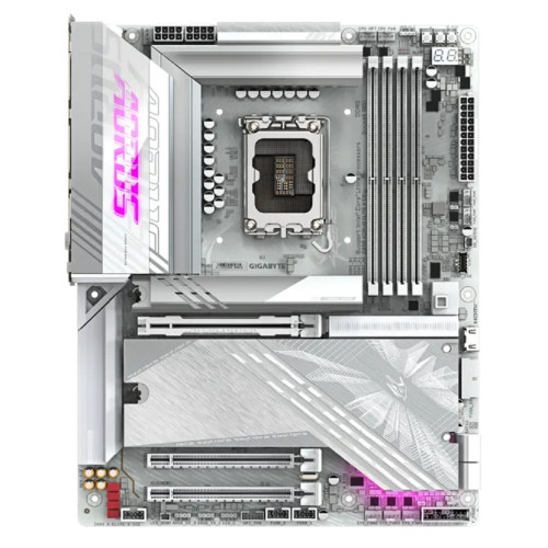 Материнская плата Gigabyte Z890 AORUS ELITE X ICE Socket 1851, Intel®Z890, 4xDDR5-6400, 3xPCI-Ex16, 4xSATA3