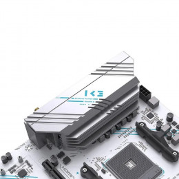 Материнская плата MAXSUN MS-B550M GAMING WIFI ICE (Socket AM4, mATX, 2*DDR4(64Gb), DP/HDMI,  3*SATA3, 2*M.2,  1*PCIEx16/1*PCIEx4, 4*USB2.0, 2*USB 3.0, LAN 1*1G, Bluetooth,  Wi-Fi 802.11ac, RTL)