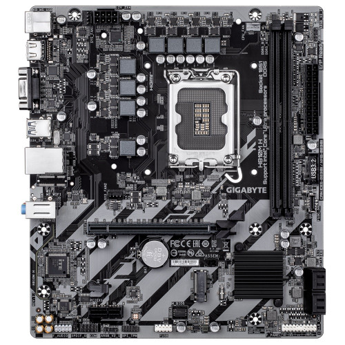 Материнская плата Gigabyte H810M H Socket 1851, Intel®H810, 2xDDR5-6400, D-SUB+HDMI, 1xPCI-Ex16, 1xPCI-Ex1, 4xSATA3(RAID 0/1/5/10), 1xM.2, 8Ch Audio, GLan, (5+2)xUSB2.0, (1+2)xUSB3.2, (0+1)xUSB Type-C™, mATX