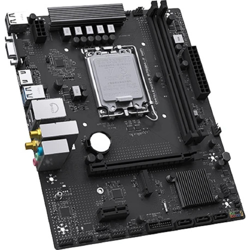 Материнская плата MAXSUN MS-Challenger B760M-F WIFI (Socket 1700, mATX, 2*DDR4(64Gb), VGA/HDMI, 3xSATA3, 1*M.2,1xPCI-E x16/1xPCI-E x1, 2*USB 2.0, 2*USB 3.2 Gen1, LAN 1*1G, Bluetooth, Wi-Fi 802.11ac, RTL)