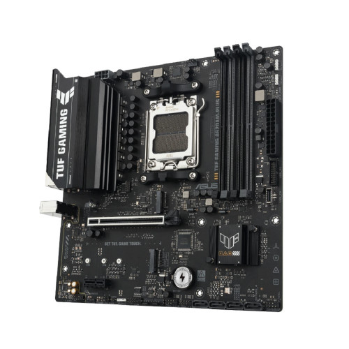 Материнская плата ASUS TUF GAMING A620AM-PLUS (SocketAM5, mATX, 4xDDR5(256GB), 2xDP/HDMI, 2xPCIe 4.0x16/1xPCIe 3.0, 1xLAN (2.5GbE), 4xSATA 6Gb/s, 2xM.2, 2xUSB 3.2, 4xUSB 2.0, 1xPS/2) 