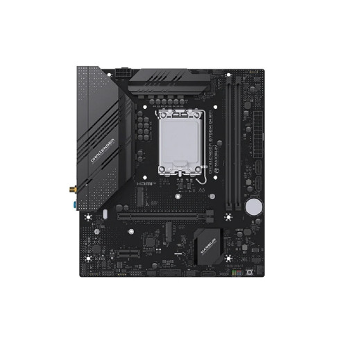 Материнская плата MAXSUN MS-Challenger B760M D4 WIFI (Socket 1700, mATX, 2*DDR4(64b), DP/HDMI, 3*SATA3, 2*M.2, 1xPCI-E x16 /1xPCI-E x1, 2*USB 2.0, 4*USB 3.2 GEN1, LAN 1*1G,  Bluetooth 5.2, Wi-Fi 802.11ax, RTL)