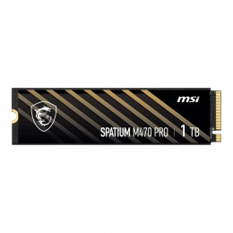 носитель информации Твердотельный накопитель SSD MSI M.2 2280 1TB SPATIUM M470 PRO Client SSD S78-440L0J0-P83, PCIe Gen4x4 with NVMe