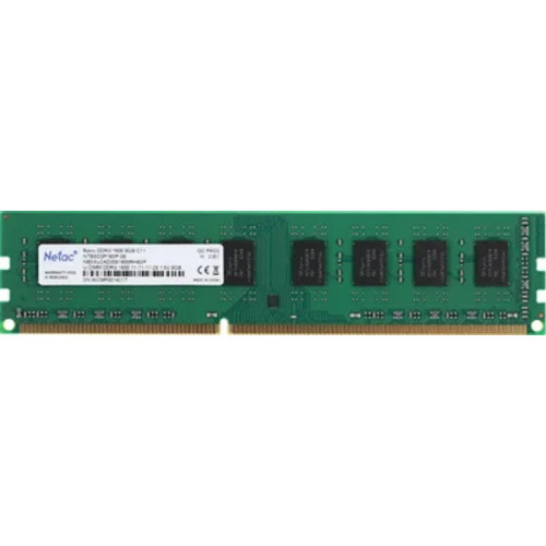 Модуль памяти Память DIMM DDR3 8Gb PC12800 1600MHz CL11 Netac 1.5V (NTBSD3P16SP-08)