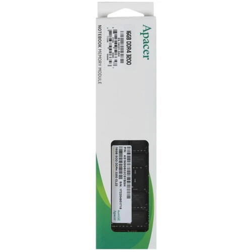 Модуль памяти Apacer DDR4 SODIMM 16GB  3200MHz  (PC4-25600) CL22 1.2V ES.16G21.GSH 
