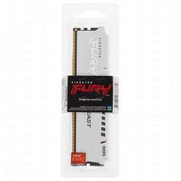 Модуль памяти Kingston DDR5 DIMM 32GB 6000MHz KF560C36BWE-32 Fury Beast White Expo RTL Gaming PC5-48000 CL36 288-pin 1.35В dual rank с радиатором Ret