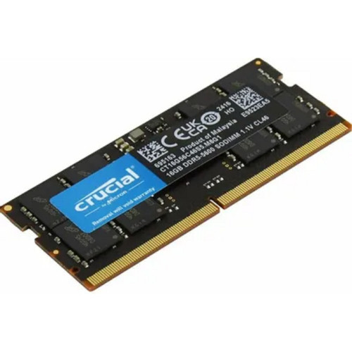 Модуль памяти Crucial DDR5 SODIMM 16GB  5600MHz CT16G56C46S5 CL46 