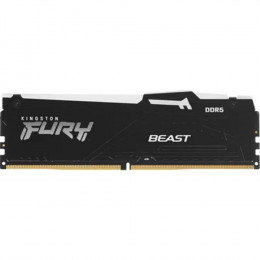 Модуль памяти Kingston DDR5 DIMM 32GB 6400MT/s CL30 FURY Beast RGB KF564C32BBEA-32