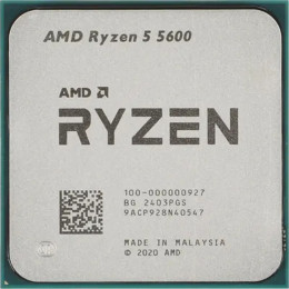Процессор CPU AMD Ryzen 5 5600 OEM (100-000000927)  3,50GHz, Turbo 4,40GHz, Without Graphics AM4